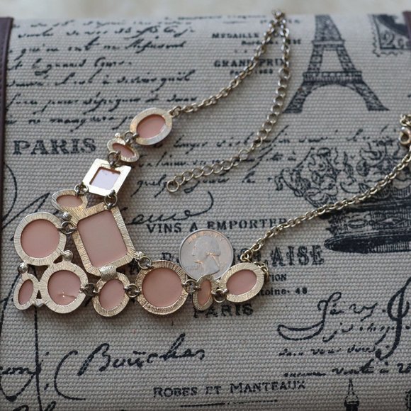 FREE WITH PURCHASE Pink Gold Tone Sparkle CZ Stone Necklace - Picture 2 of 2